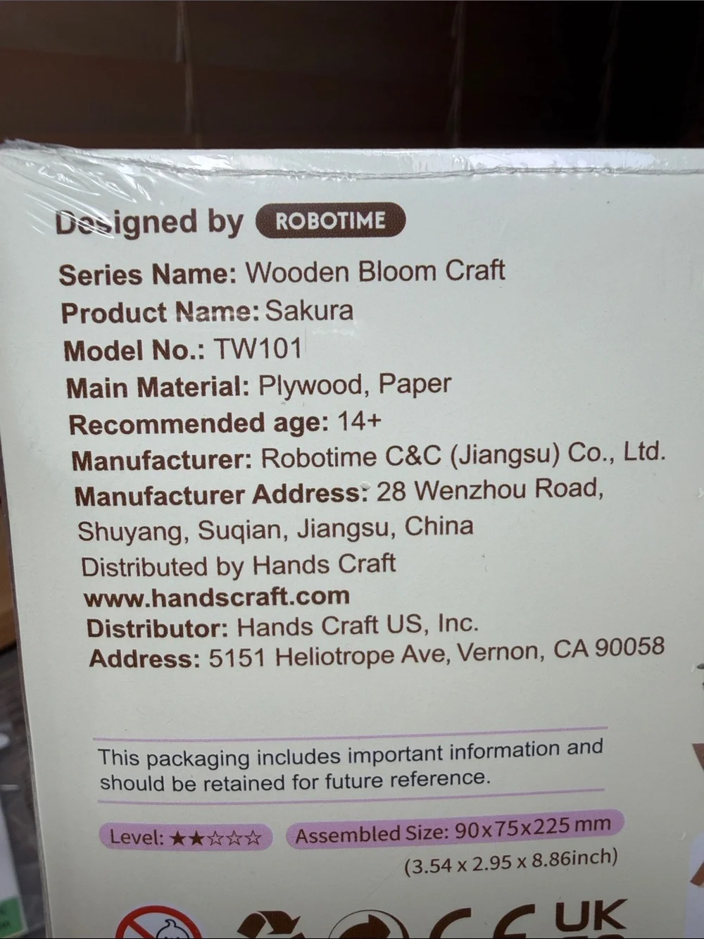☄️5 for $20☄️ ROWOOD Sakura Wooden Bloom Craft Kit